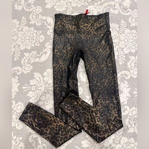 Spanx leopard leggings